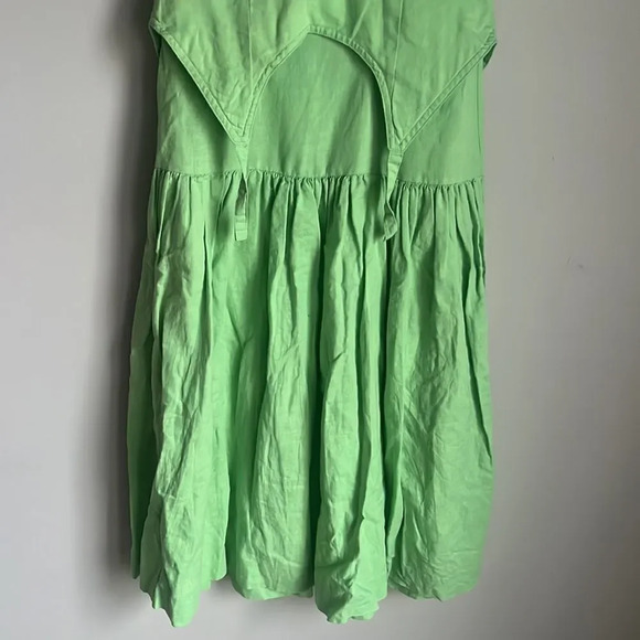 HOUSE OF SUNNY Rustic Cold Shoulder Dress Garden Green - Picture 9 of 13